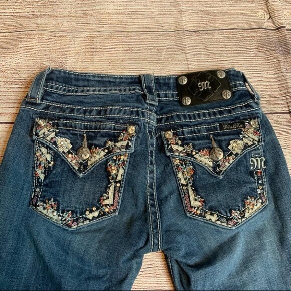 Miss Me Signature Boot Cut Jeans Size 25 - Picture 7 of 11